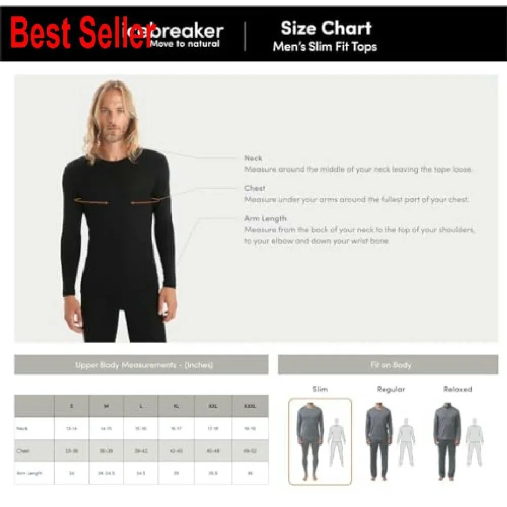 Men's Slim Fit Merino Wool Half Zip Thermal Top Lightweight Base Layer